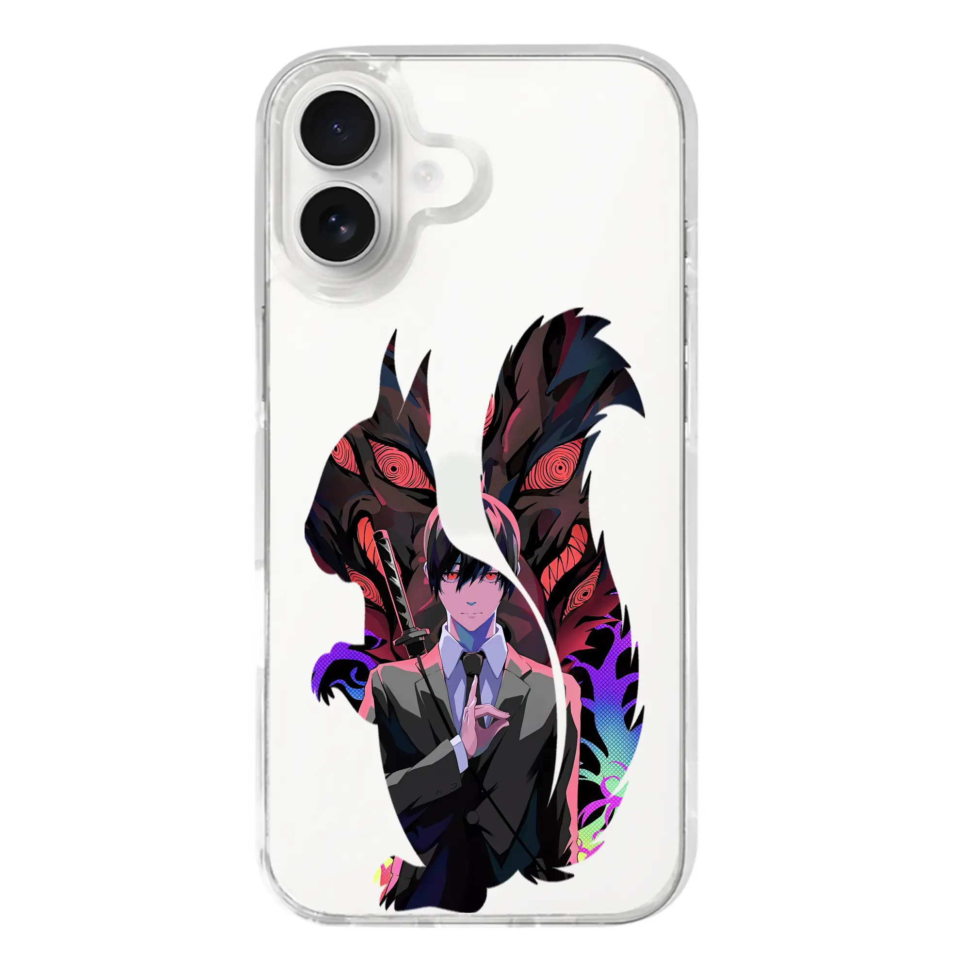 チェンソーマン グッズ,早川アキ - iPhone 17シリーズ 透明スマホケース – 薄型・耐衝撃・精密フィット保護カバー